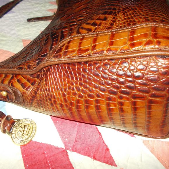 Brahmin Pecan Brown Alligator Handbag - Picture 4 of 11